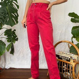 Wrangler Women's High Rise Jeans in Red